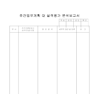 실적평가분석보고서 실적평가분석보고서